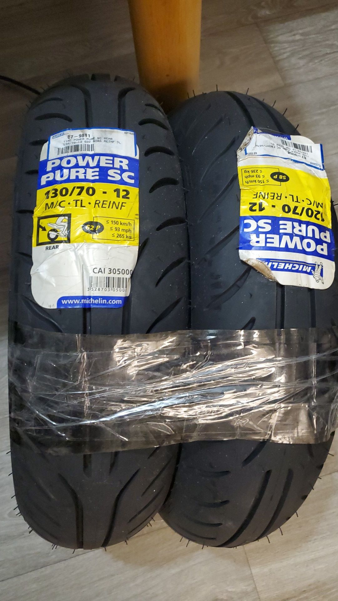 BRAND NEW GROM MICHELIN MOTORCYCLE TIRES