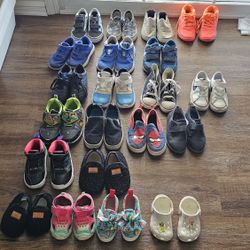 Lot Of Kids Shoes Sizes Vary