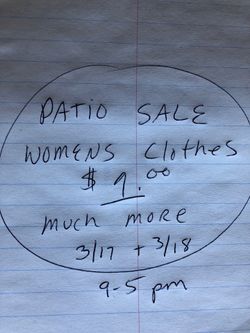 One dollar sale many items including clothes