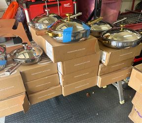 Our place pots pans and griddles and baking kitchen items Prices depend on item  I have new and used  Titanium pots and pans  Size 8.5 inches $50 10.5