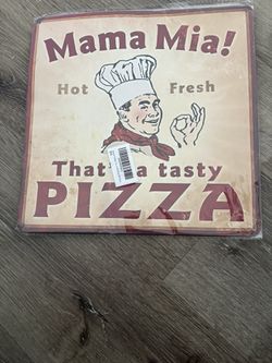 Metal Sign Pizza