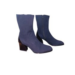 Women’s Black Mid Calf Boots Footwear 