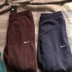 Men’s Large Nike Sweats Burgundy & Navy Blue