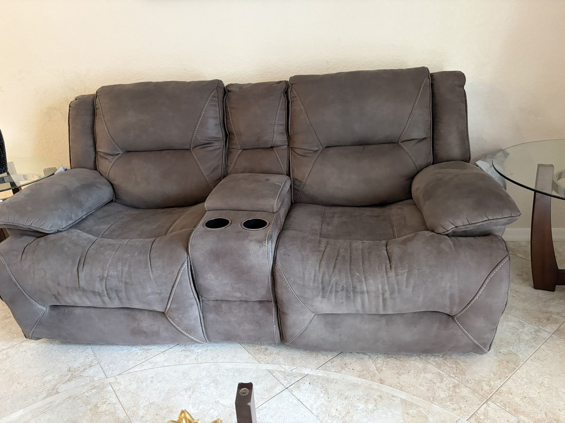 Charcoal Grey Power Recliner