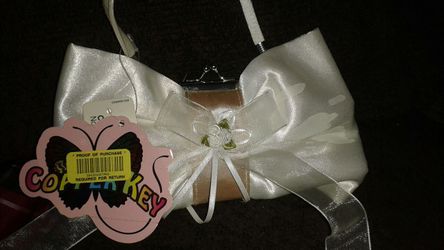 Bow purse goes with stole