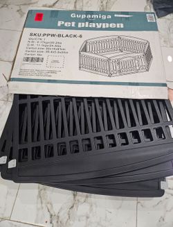 6gate puppy play pen
