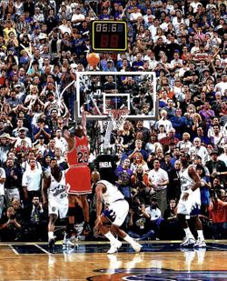 Micheal Jordan Last Shot 8x10 Black Frame