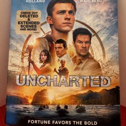 Uncharted The Movie Blu-Ray - DVD & Digital Bundle