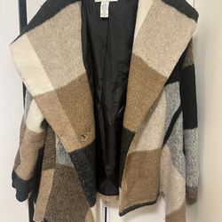 Bar III asymmetrical winter coat