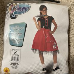 Girls size 12-14 50’s Costume