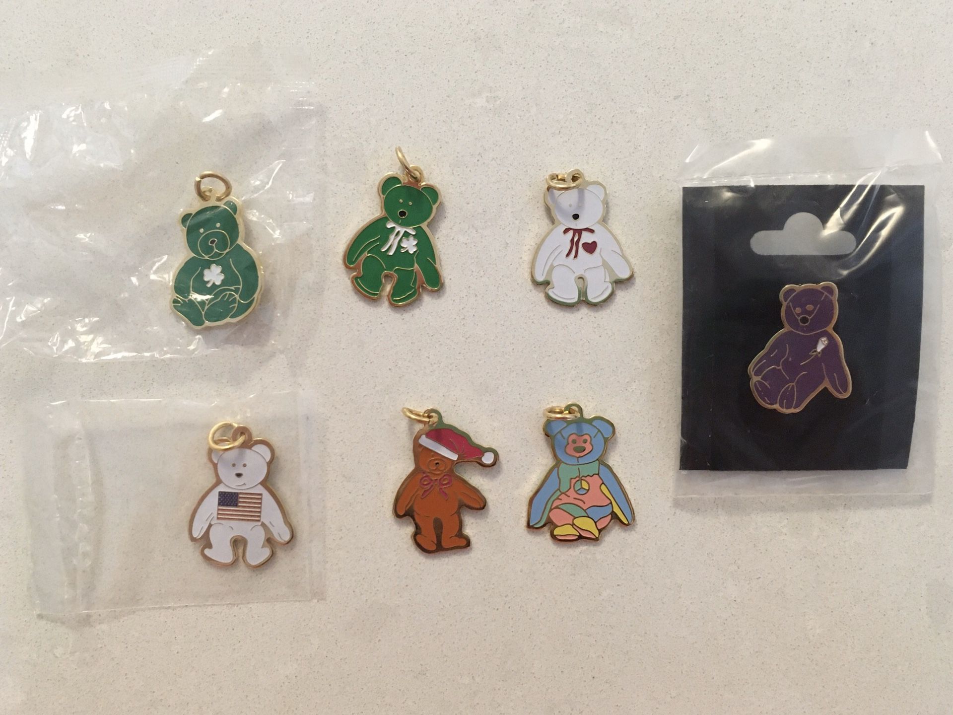 Beanie Baby Charms & Pin