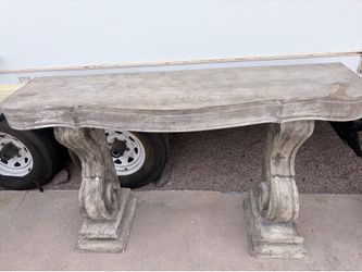 Gray vintage like entry table or tv stand