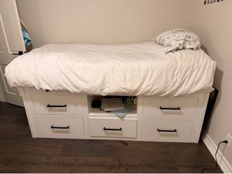 Twin Storage Bed - Custom by Kids Cottage Furniture - MUST SELL