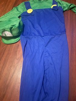 Luigi Halloween Costume with Hat XL youth