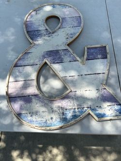 Large Decorative Ampersand Wall Letter