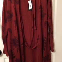 Nina Leonard Long Sweater 