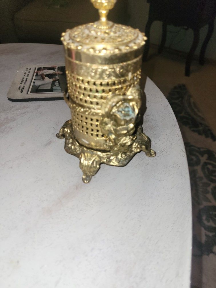 Antique Brass Toothbrush Holder