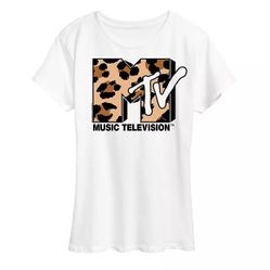 Women's MTV Leopard Art Graphic Tee