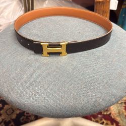 Classic Vintage HERMES Reversible Belt Size 32