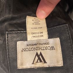 Worthington Black Leather Jacket