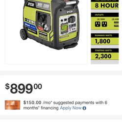 Ryobi generator