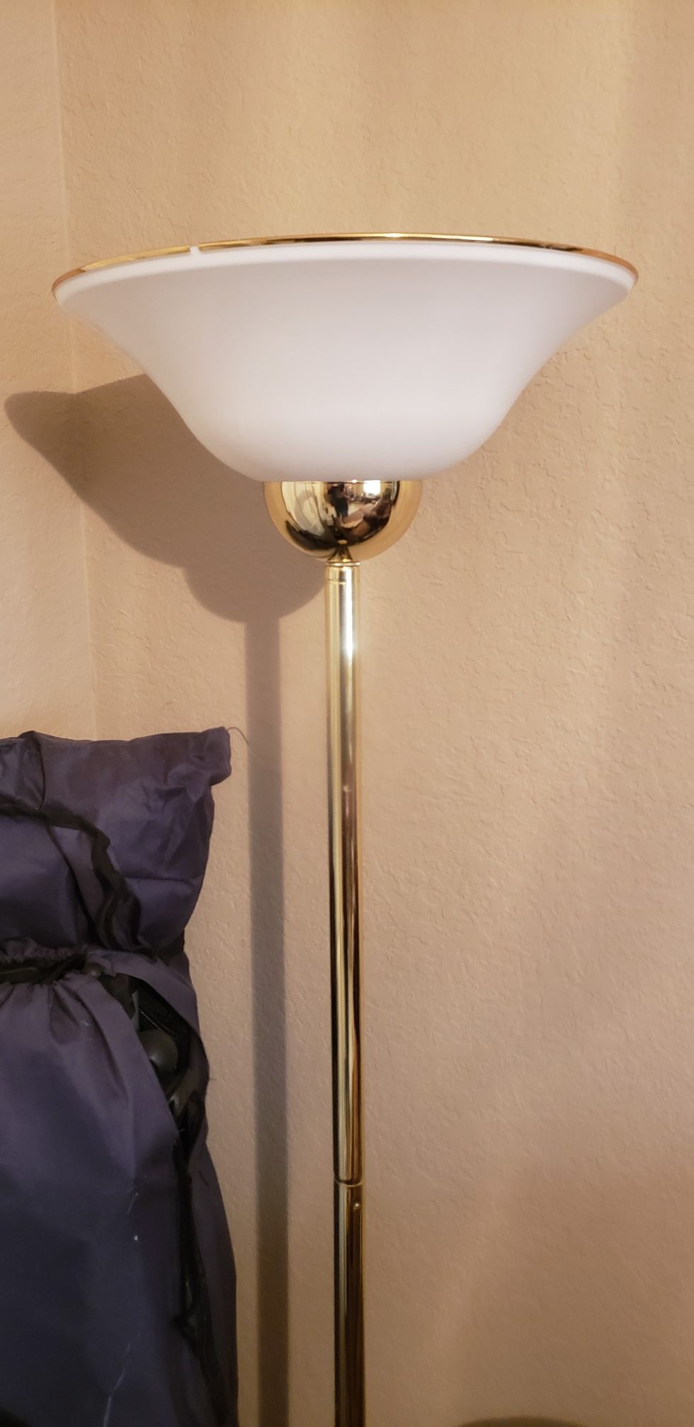 Brass floor lamp, new