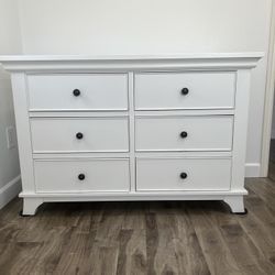 White 6 Drawer Dresser
