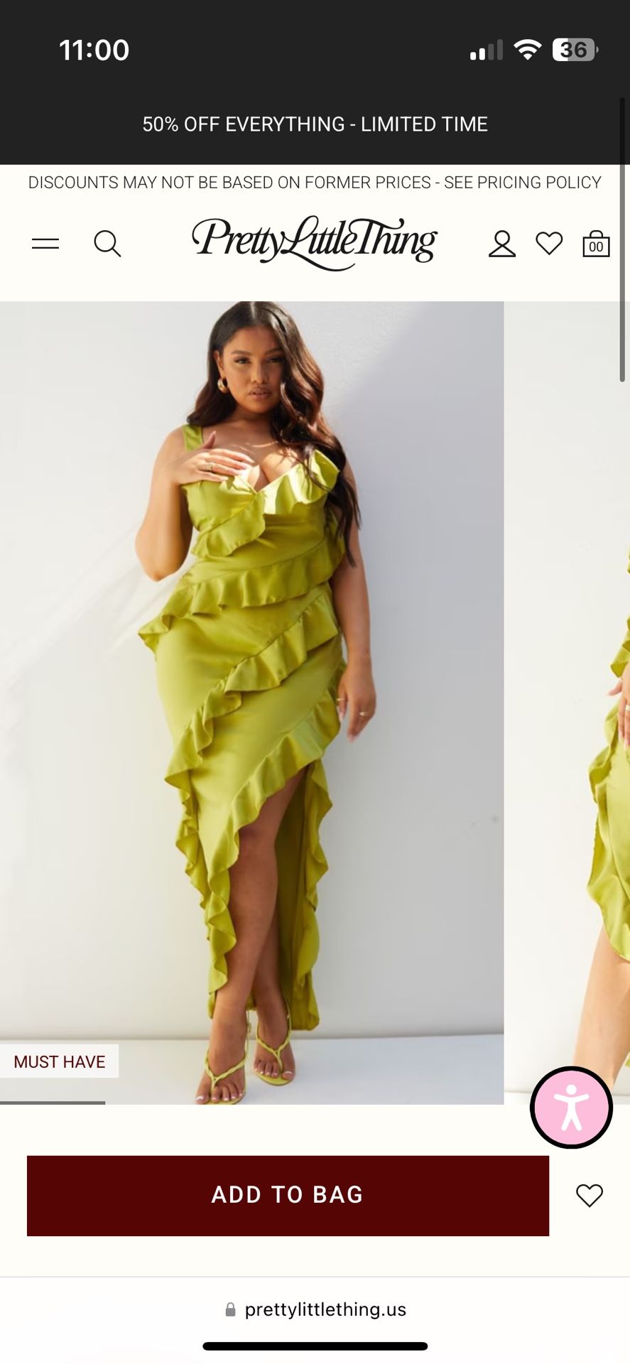 Green Dress US 12