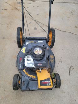 6hp 22 inch poulan pro grass cutter or lawn mower