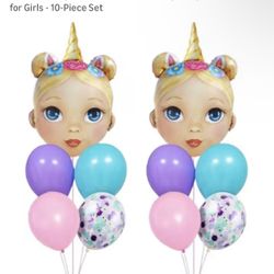 Princess Unicorn Party Balloons 