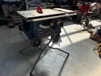RYOBI 10-Inch Table Saw with Folding Rolling Stand