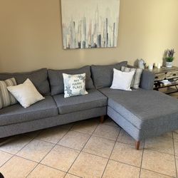 Beautiful Grey Sectional Couch From Living Spaces 