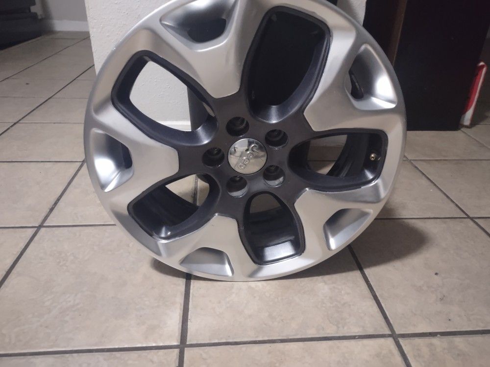 17-21 JEEP COMPASS OEM RIM 18" ALLOY 5-Y SPOKE