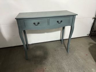 Blue console table