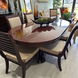 Bernhardt mahogany real wood 8 chairs dining room set