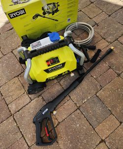 New RYOBI
1900 PSI 1.2 GPM Cold Water Wheeled Corded Electric Pressure Washer