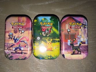 Pokémon Trading Card Game Mini Tins Set of 3