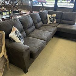 fabric sectional sofa with a chaise lounge -115” x 88” - Excellent Condition- Originally $1599