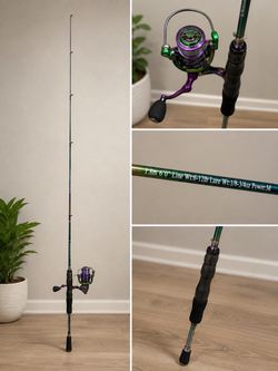 Sougayilang 6’ Medium Spinning Rod & 1000 Reel Combo – Like New