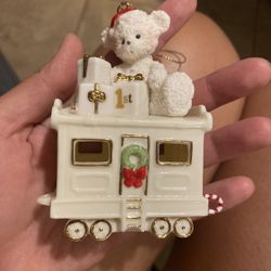 2001 Bradford Exchange Baby’s 1st Christmas Train Ornament