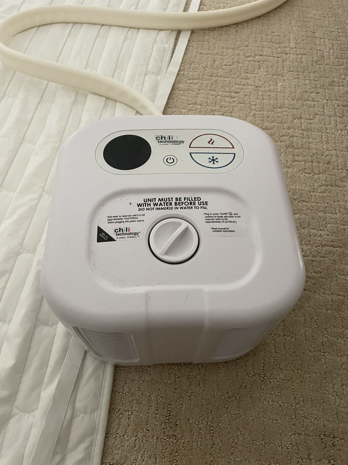 Heating Cooling Twin Size Mattress Pad By Chili Sleep