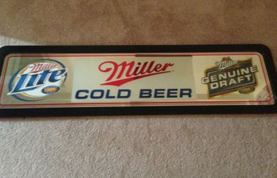 Miller Cold Beer Mirror 