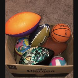 10 Playing Balls $1. - $5. 