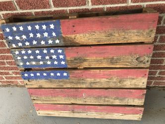 Rustic American pallet flag 🇺🇸 for outdoor/indoor decor