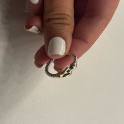 David Yurman Sterling Silver Petite Buckle Ring