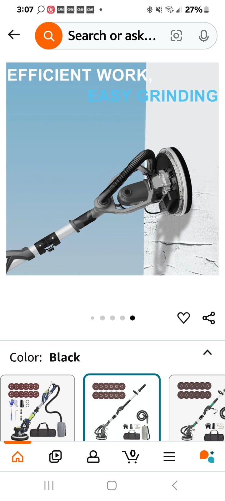 Ceiling/Wall Sander for texture or popcorn