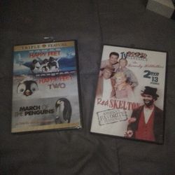 Happy Feet Triple Feature & A 2DVD TV Classics: The Beverly Hillbillies & Red Skeleton 