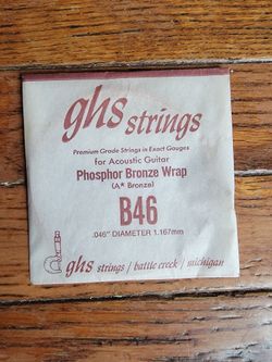 Ghs B46 Phosphor Bronze Wrap Guitar String