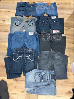 Designer Jeans Lot - True Religion, Rock & Republic, American Eagle & More (30x30)