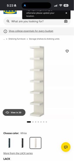 IKEA lack shelf
